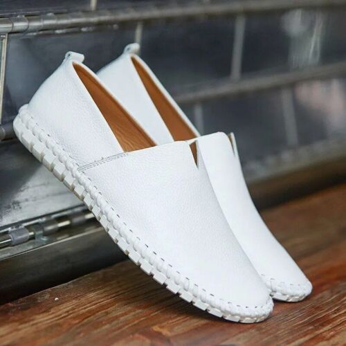 2023 Flat shoes men's white soft pu casual men's comfortable shoes