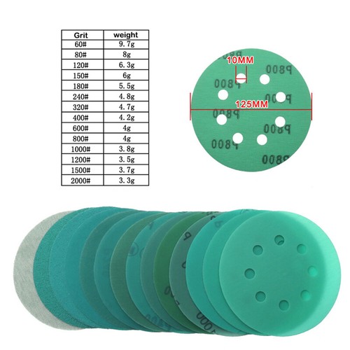 Sanding Discs Hook Loop Film Pads Wet Dry Orbital Sandpaper 40-2000 Grit - Picture 3 of 12