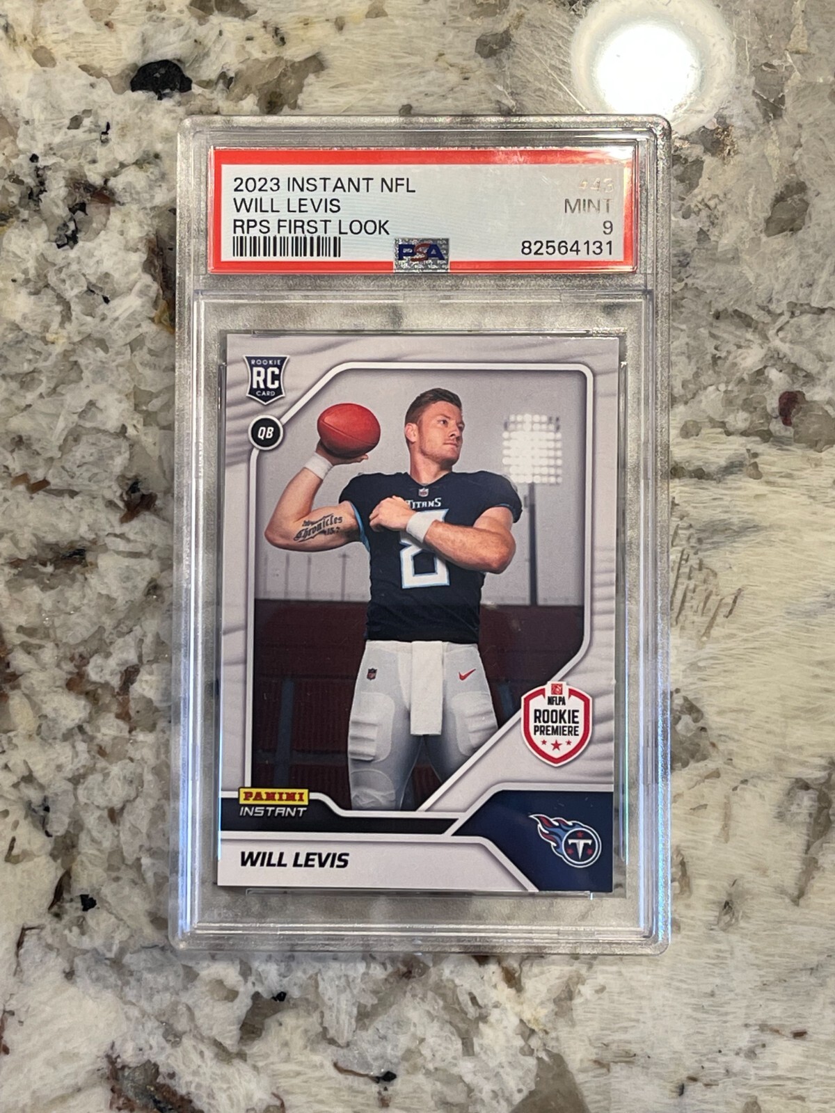 2023 Panini Instant Will Levis RC RPS First Look /1061 PSA 9