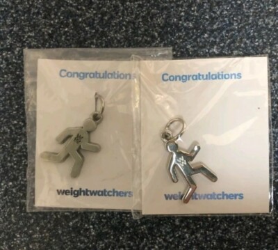 Weight Watchers Achievement Award WW Silver Finish Walk/Run Goal Charm Celebrate