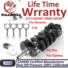 For Kia Hyundai Optima Sonata 2.4L L4 DOHC Crankshaft+Connecting Rod Bearing kit