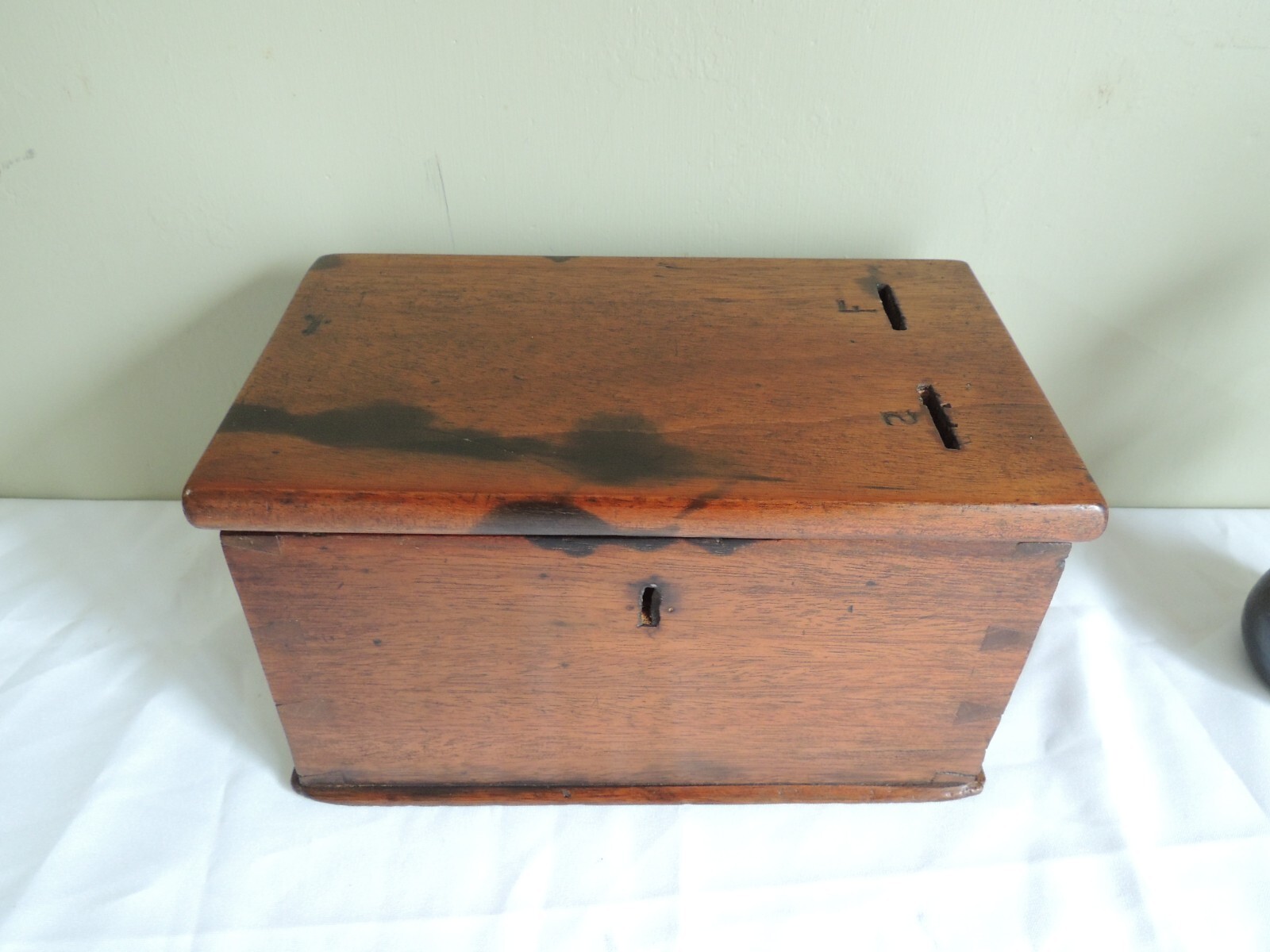 Charming Antique Wooden Box eBay