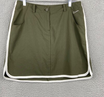 Nike Golf Skirt Womens 10 Green Tour Performance Dri-Fit Skort