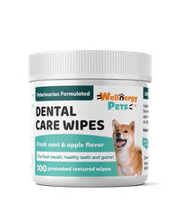 Pet Dental Wipes for Dogs and Cats 100 pads