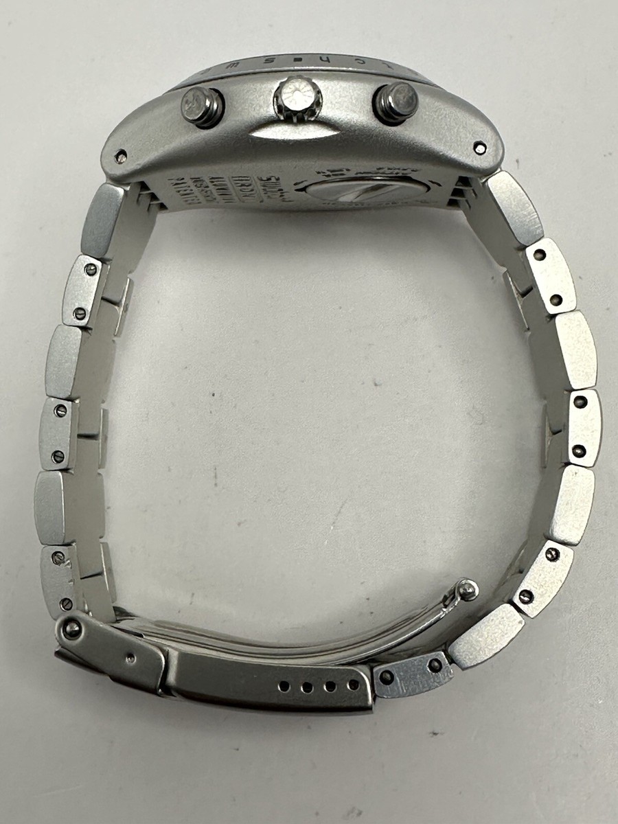 Swatch Irony Aluminum AG 1999 New Battery Hypnotic YMS1003AG