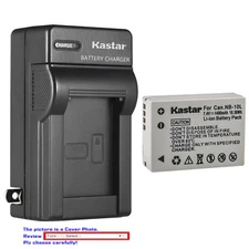 Kastar Battery AC Wall Charger for Canon NB-10L CB-2LC & Canon PowerShot G16