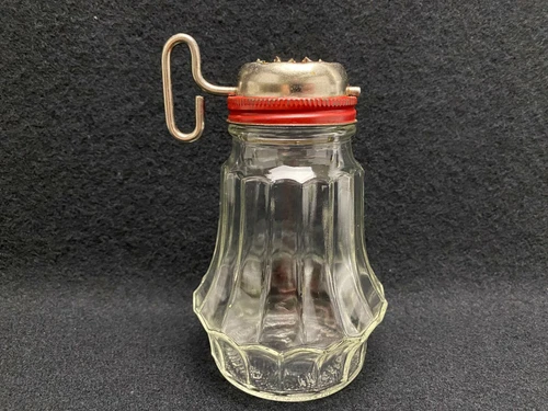 Vintage Clear Panel Glass Nut Spice Grinder Grater Federal Tool Corp. Chicago