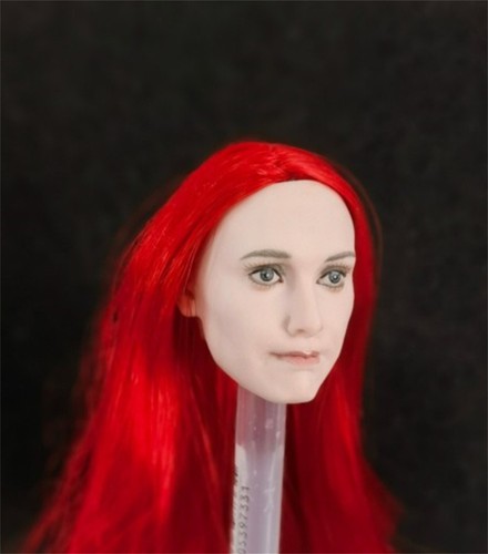 1/6 Model Red Scarlet Witch Wanda Female Head Sculpt Fit 12" Hot Toys PH Figures - Picture 4 of 9