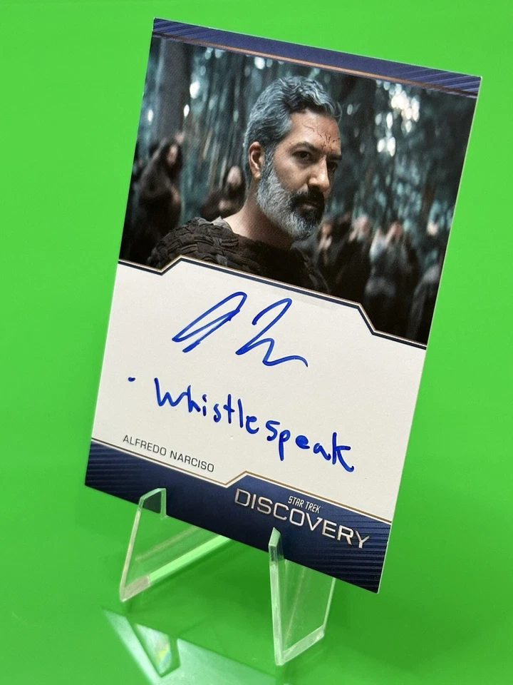 💫2024 Star Trek Discovery Season 5 Alfredo Narciso as Ohvahz Inscription Auto💫 - Image 2 of 4