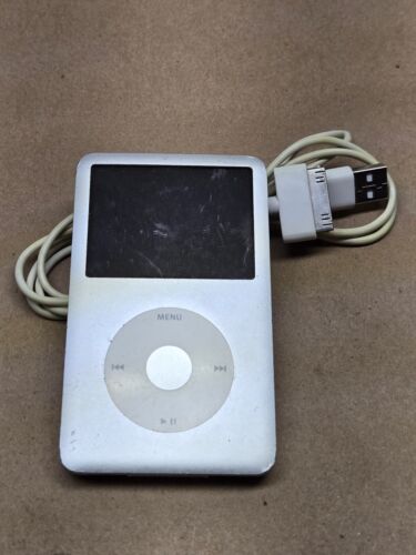 Apple iPod 80 GB Silver Sixth Generation A1238 - Works Good - Picture 1 of 14