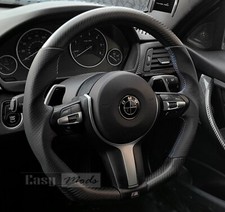 Dry Carbon Perforated Leather D Shape Steering Whee for BMWl X1 X3 X4 X5 X6