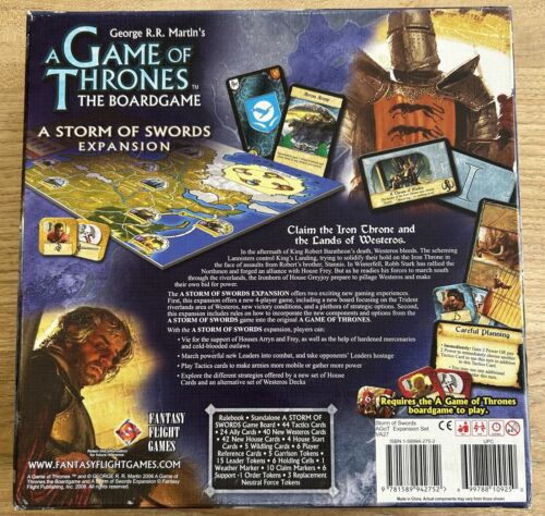 A STORM OF SWORDS Expansion for 1st Ed. Game of Thrones Board Game by FFG OOP - Picture 2 of 7