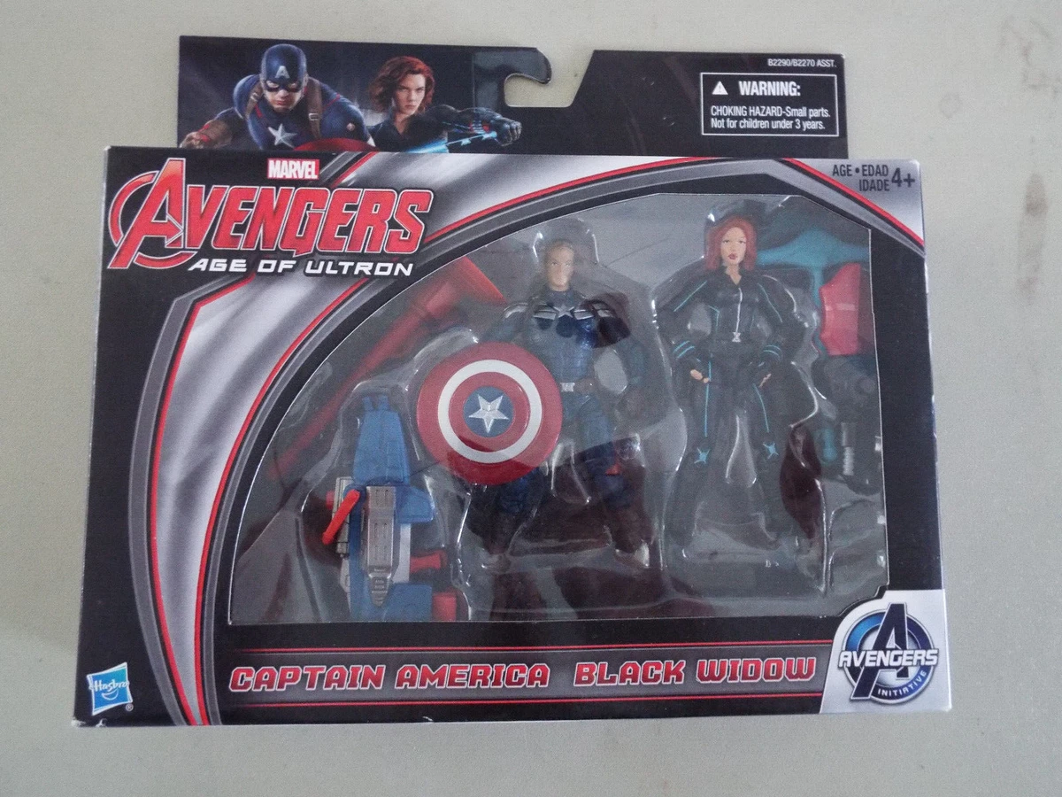 Marvel Avengers Age of Ultron Captain America Black Widow Universal Figure Set