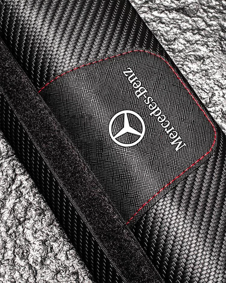 For Mercede s Benz 2pcs Car Seat Belt Cover Shoulder Cushion Pad Protector — 第 3/4 张图片