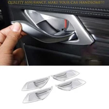 For Mazda CX-5 2017-2024 Matte Silver Inner Door Handle Bowl Frame Cover Trim