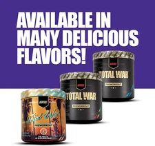 REDCON1 TOTAL WAR PREWORKOUT 30 Servings Sustained Energy Endurance Pumps Focus