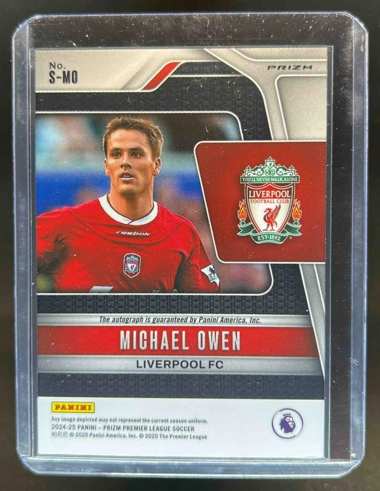 2024-25 Prizm Premier League Michael Owen Signatures Green Pulsar Auto #S-MO - Image 2 of 2