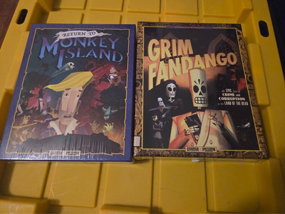 NEW RETURN TO MONKEY ISLAND + GRIM FANDANGO PC COLLECTOR S EDITION LIMITED RUN
