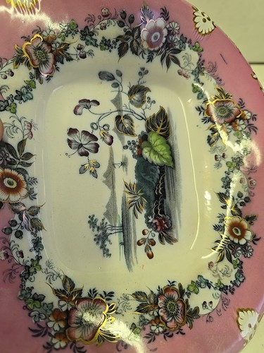 Antique 19C Victorian Porcelain Floral Gold Gilt Compote Pedestal Dish - Minton? - Picture 16 of 16
