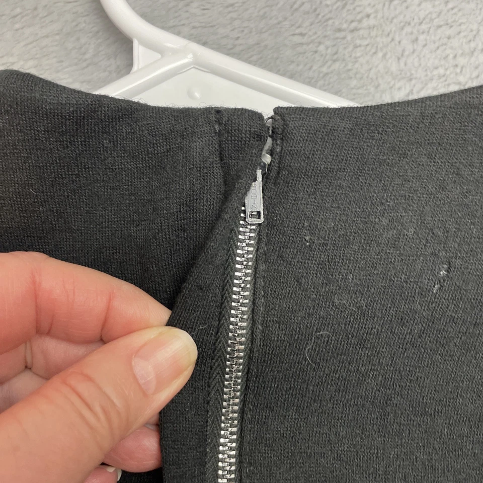 Vestido Vintage Eve Le Coq Alta Costura Para Mujer S Negro Lana Manga Larga Cuello Alto Años 60 Foto 4 de 4