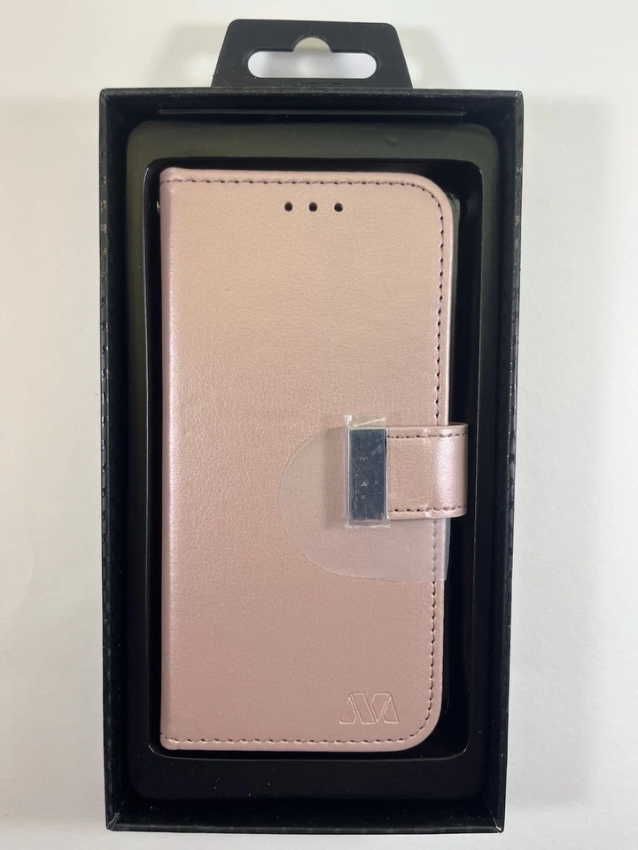 MYBAT iPhone 12 Pro Max Wallet Case with Card Holder Rose Gold - Image 3 of 4