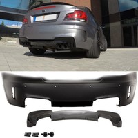 Sport StoßStange Hinten FüR PDC +Duplex Diffusor Passt FüR BMW 1Er E82 E88 +Abe*