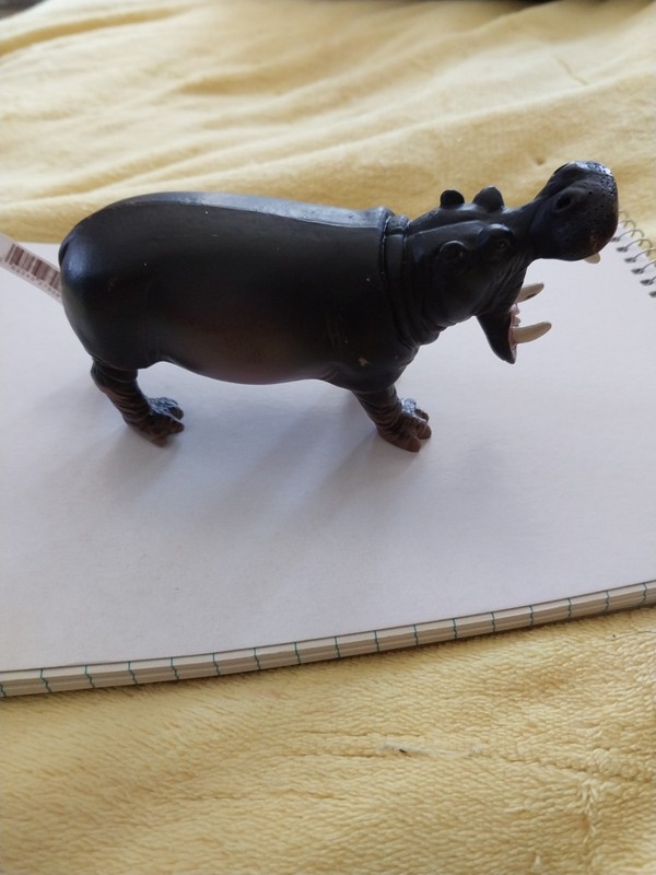 Terra by Battat Hippopotamus Plastic Figurine Collectible Toy