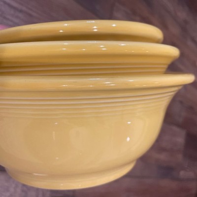 Fiesta Fiestaware HLC Sunflower Marigold 3-Piece Nesting Bowl Set Serving Mixing