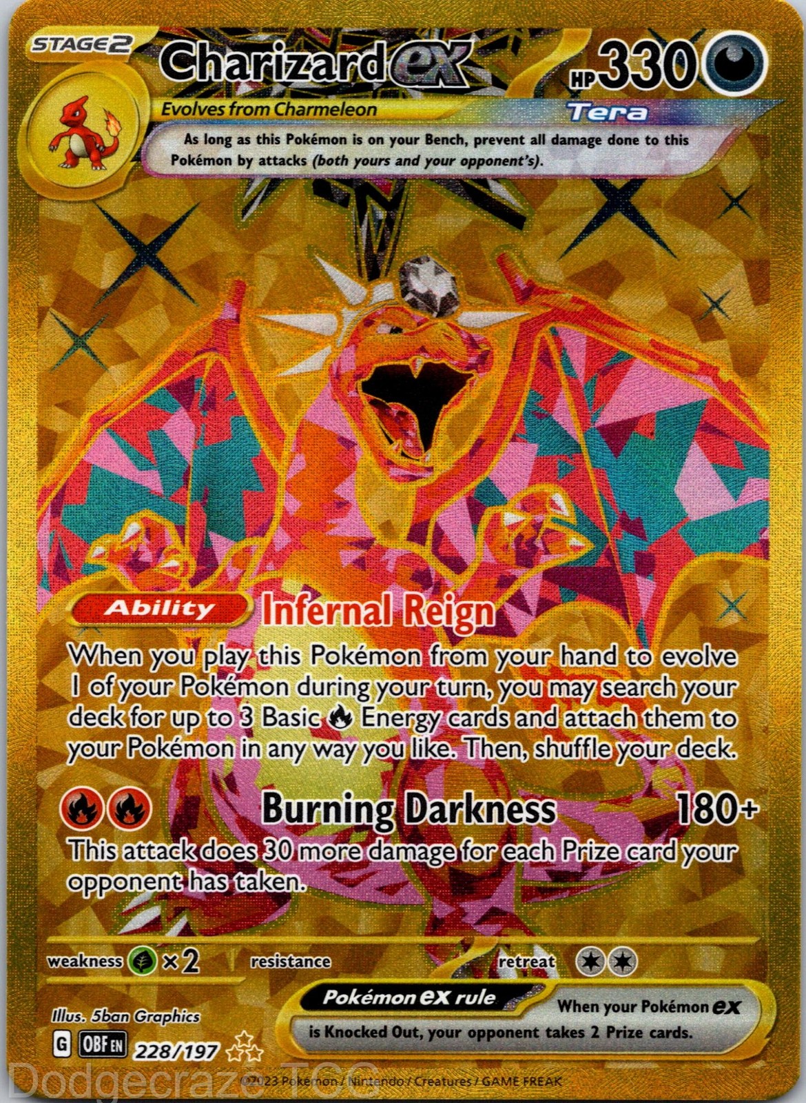 Charizard ex 2023 Scarlet & Violet: Obsidian Flames #228/197 Hyper