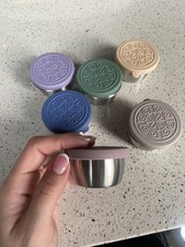 6 Pack Salad Dressing To Go Containers 1.6 oz Small Stainless Steel Sauce Cups