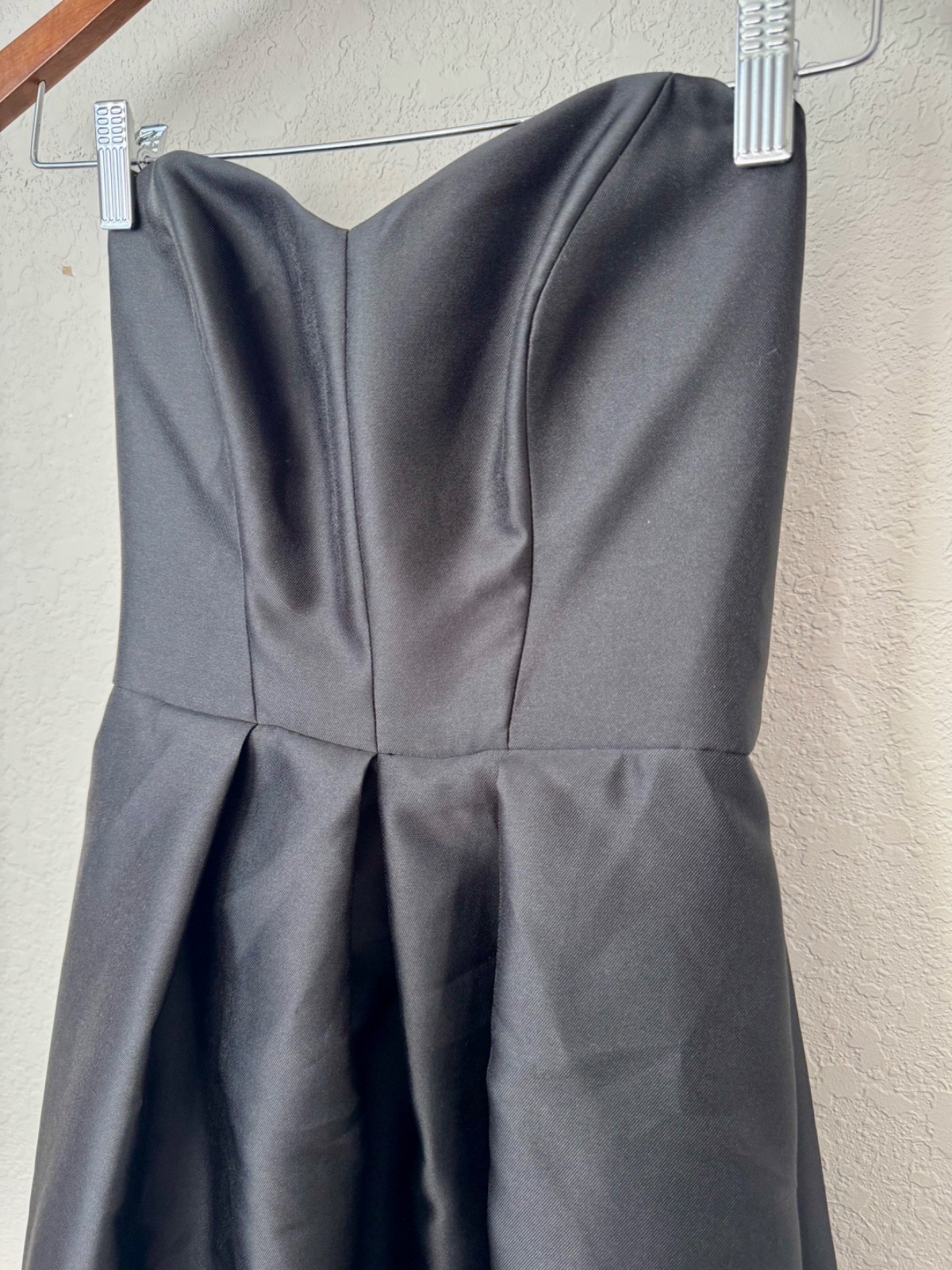 Alfred Sung Strapless High Low Dress D699 Sweetheart Satin Women's Size 0