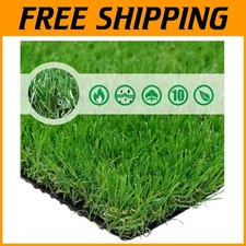 4' x 13' Thick & Realistic Artificial Grass Rug for Year-Round Green Outdoors