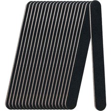Professional Reusable Emery Boards Nail Files 20 Pack 100 180 Grit for Acrylic
