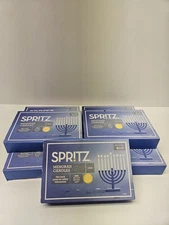 Set Of 5 Boxes Spritz Menorah Candles 45 Count 225 Total 3.5" Small Hanukkah 