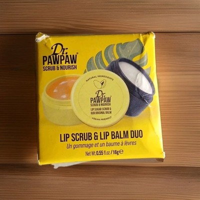 Dr Paw Paw Scrub And Nourish Lip Scub & Lip Balm Duo