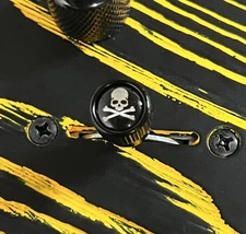 Kinnatone Jolly Roger  black  Strat Tele Schecter switch tip Knob Blade Style