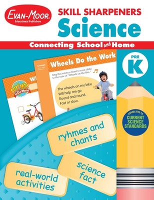 Evan-Moor Skill Sharpeners Science Workbook, PreK, Physical, Life, and Earth Sc,