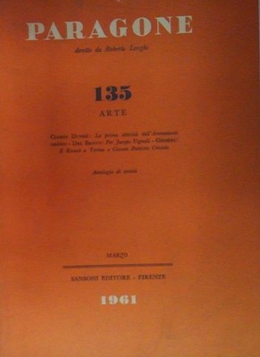 Verschiedene Autoren PARAGONE ART - 1961 - NUMMER 135 VOM MÄRZ 1961 (DIREKTOR ROBERTO