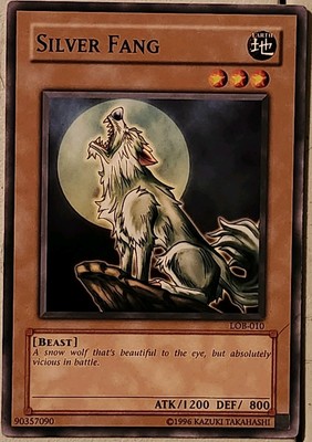 silver fang yugioh card Silver Fang LOB-010 The Legend of Blue Eyes White Dragon  Unlimited|Unlimited Edition for sale online