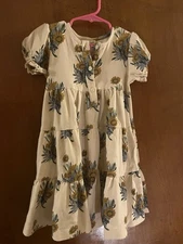 Kate Quinn Girls Size 3t Prairie Dress Organic Cotton FREE SHIPPING