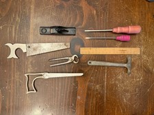 Vintage Slikka Toy Tool Set Child Size Carpentry 1940 Die Cast Machine Tools Ltd