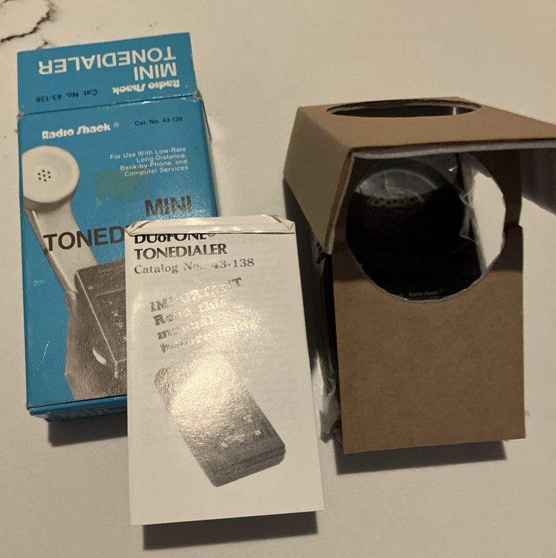 1984 Radio Shack MINI TONEDIALER # 43-138 New In Duofone W/ All Paperwork NOS
