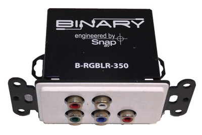 BINARY by SNAP B-RGBLR-350 Component & LR Audio over Network wall mount jack
