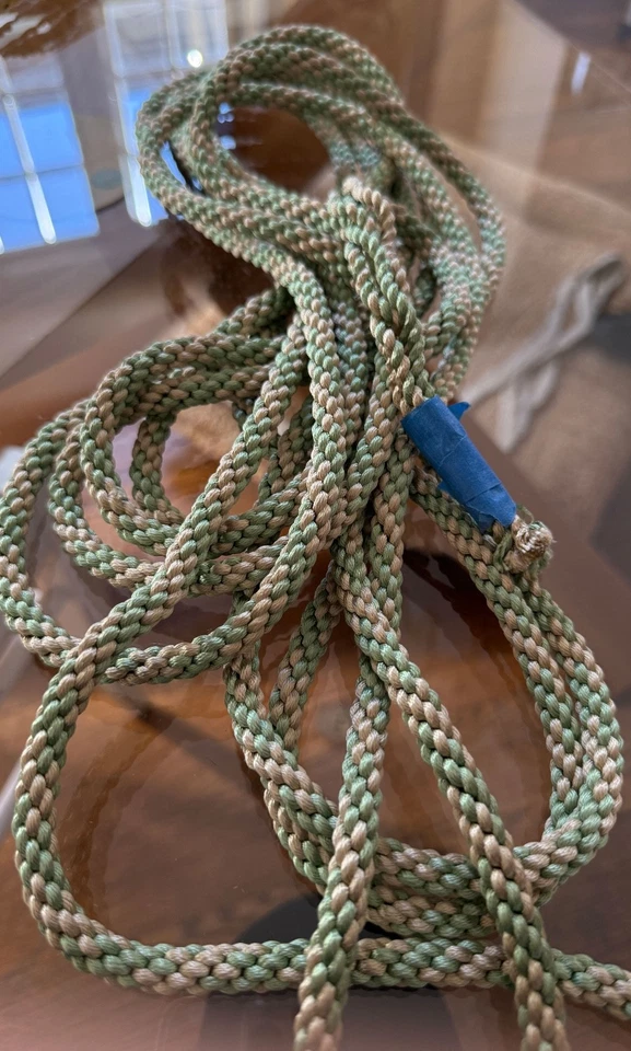 Vintage High End Designer Silk Braid in Sage & Ecru ZZ634 - Image 2 of 2