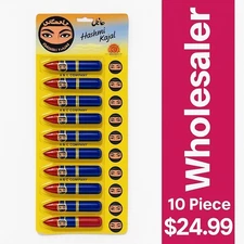 Original Black Arabic Kajal Eyeliner  Black Kohla Traditional Eyeliner (10piece)