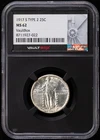 1917 S Standing Liberty Quarter NGC MS-62 S