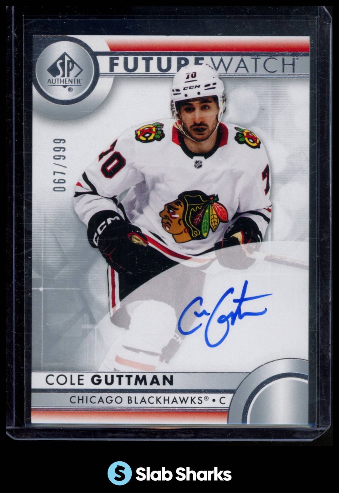 2023 UPPER DECK SP AUTHENTIC #150 COLE GUTTMAN AUTO RC FUTURE WATCH ROOKIE /999