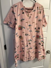 Fresh Produce Dress Womens 1x Pink Print Dress