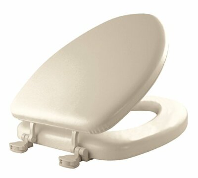 Mayfair 115EC 006 Soft Easily Removes Toilet Seat, ELONGATED-Premium Hinge, Bone