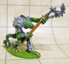 D&D Troglodyte Warrior with Halberd Painted Miniature - RAL PARTHA